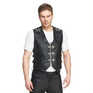 Sweep El Paso leather vest - Motorbike equipment from web