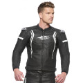 Sweep Chicane 2 leather jacket, black/white