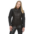 Sweep Chicane 2 ladies leather jacket, black