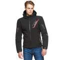 Sweep Breakout waterproof softshell mc jacket, black/red